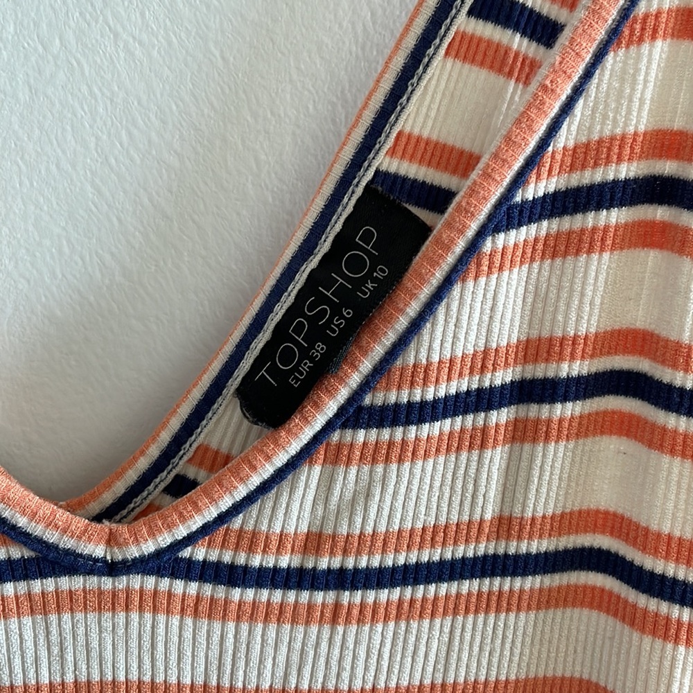 TOPSHOP Striped spaghetti dress - Picture 5 of 7
